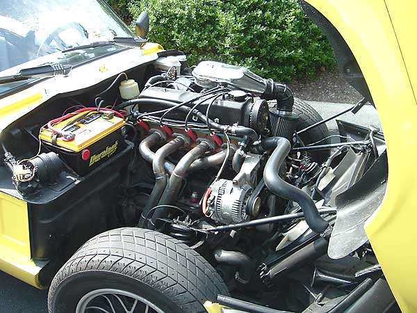 Ford 2.3L engine and headers