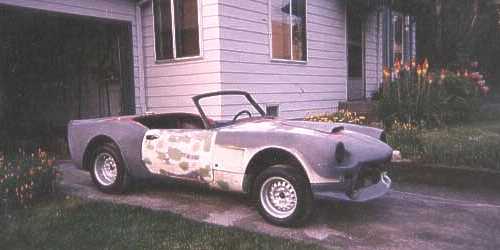 Spitfire air dam and hood scoop