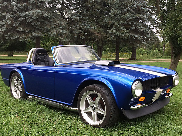 Don Childs' 1976 Triumph TR-6 with a Ford 5.0 V8 Engine