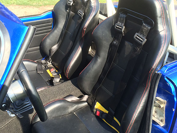 Racing seats and harnesses.