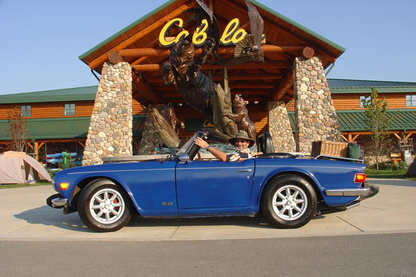 Don Watson, enjoying his TR6 V8