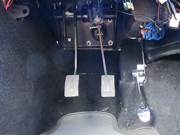 Stock Triumph TR-6 pedals.