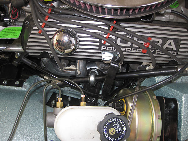 MP Master Brakes master cylinder and booster with Wilwood proportioning valve.