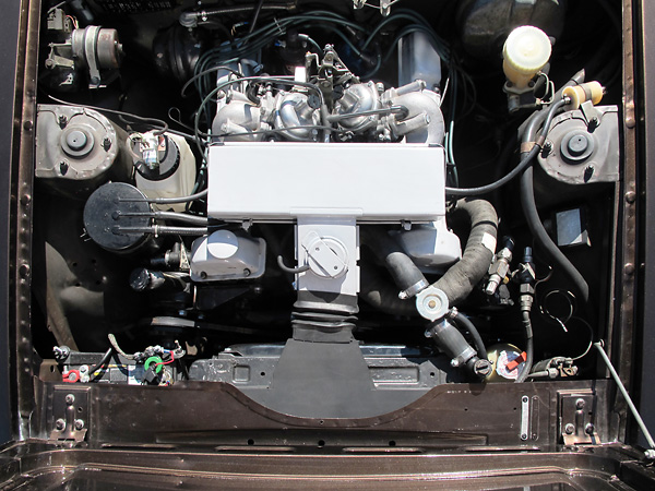 Triumph 3.0L V8 engine, rebuilt to stock specs except with flat top pistons.