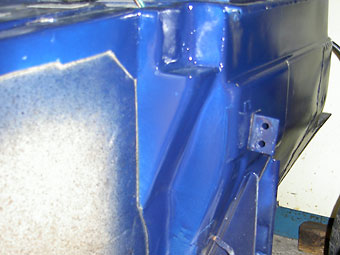 modified bulkhead, passengers side