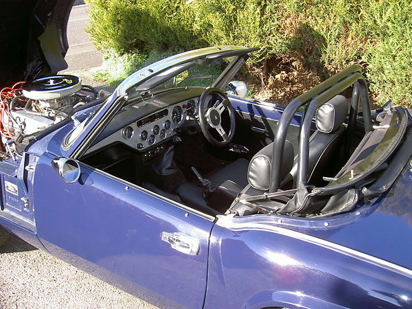 custom aluminum Triumph Spitfire dashboard