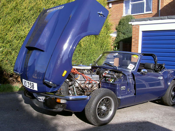 triumph gt6 bonnet... installed on a spitfire