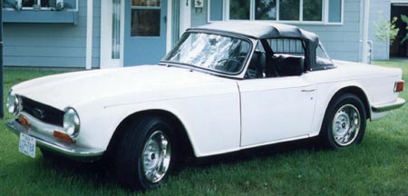 Greg Shaw's 1970 TR6, with a Buick 300 V8