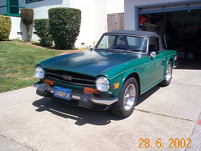 Hank Kingon's 1974 TR6, with a Buick 3.8 V6