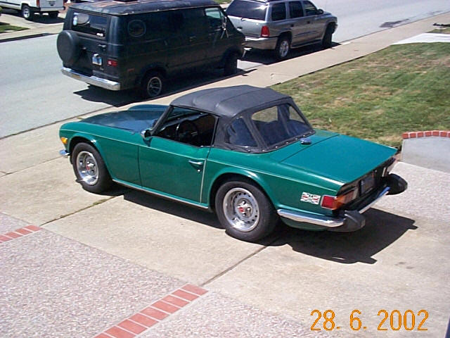 1974 TR6 sports car