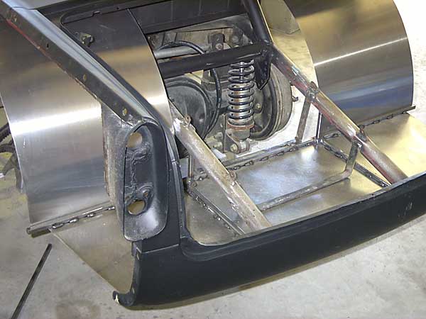 Triumph TR4 rear frame extension