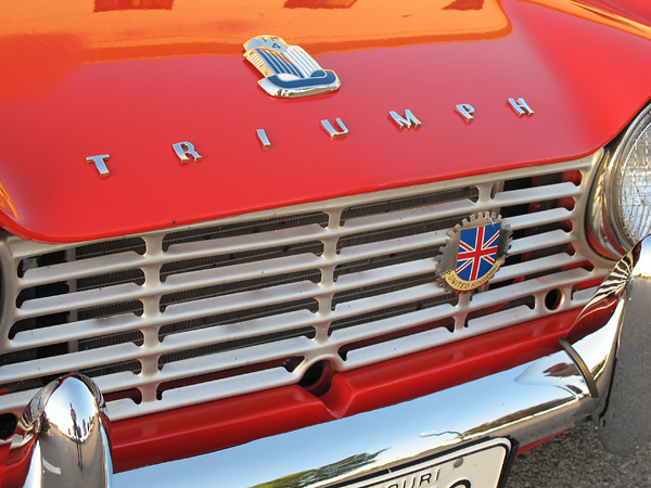 Triumph TR4 grille.