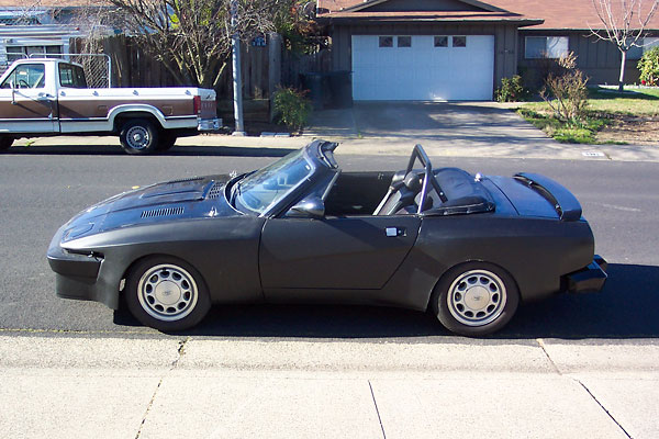 This is what John's TR7 looked like a year ago, before he repainted it.
