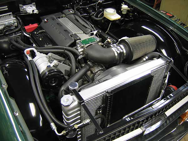 super clean and professional engine installation