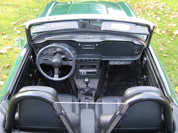 Pontiac Firebird Trans-Am instrument cluster, plus Pontiac Fiero steering column and wheel.