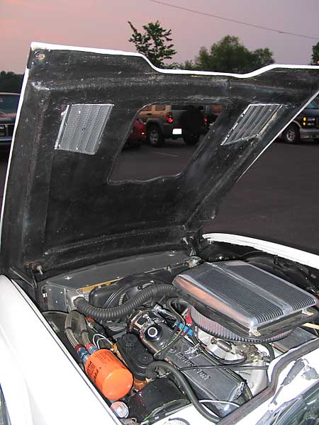 lightweight fiberglass hood