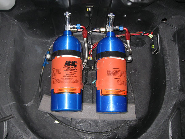 Liquified nitrous oxide gas bottles