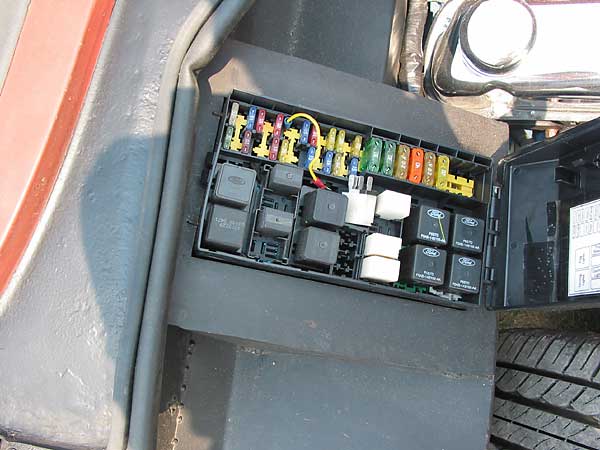 Ford electrical center with fuses and relays