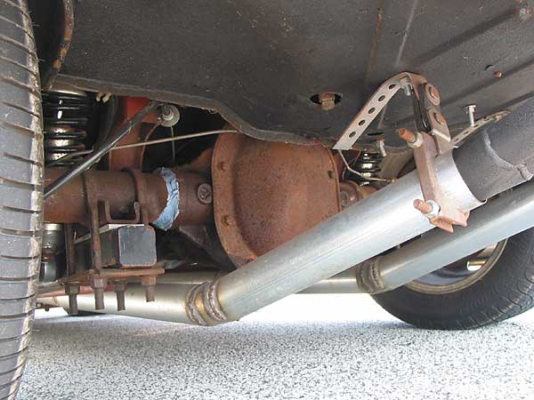 modified Triumph GT6 rear suspension, and exhaust