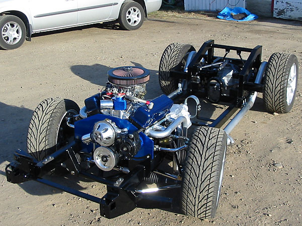Complete custom chassis, built to comply with NHRA and IHRA requirements.