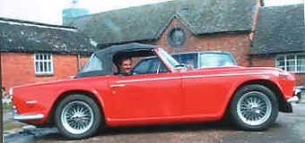 Neil in his Triumph Stag powered TR250