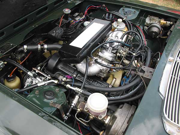 the Triumph 3.0L V8 featured overhead cams