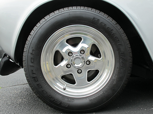 Summit Racing Fast Five wheels are Weld ProStar lookalikes. Recessed lugnuts are the giveaway.