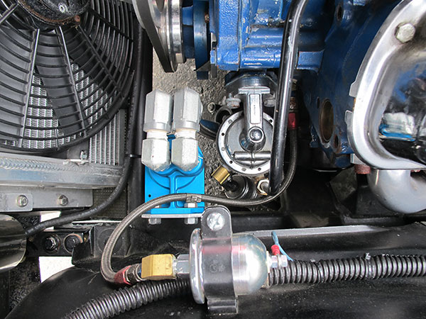 Mechanical fuel pump.
