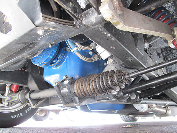 Fast Cars, Inc. coilover front suspension with anti-dive.