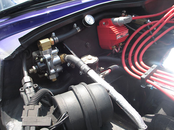 Adjustable fuel pressure regulator.