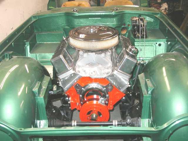 Chevrolet 350 in a TR4A