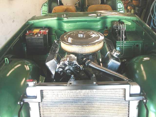 TR4A, powered by a 350 Chevy V8