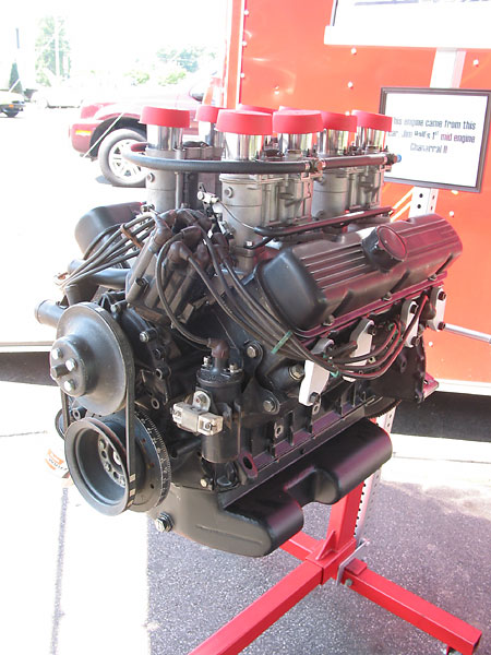 modified Oldsmobile 215 engine from Jim Hall's famous Chaparral II racecar