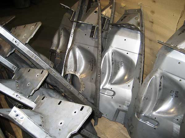 Notice that some of these Heritage MGB front inner wing assemblies have reinforced cut-outs for RV8-style headers!