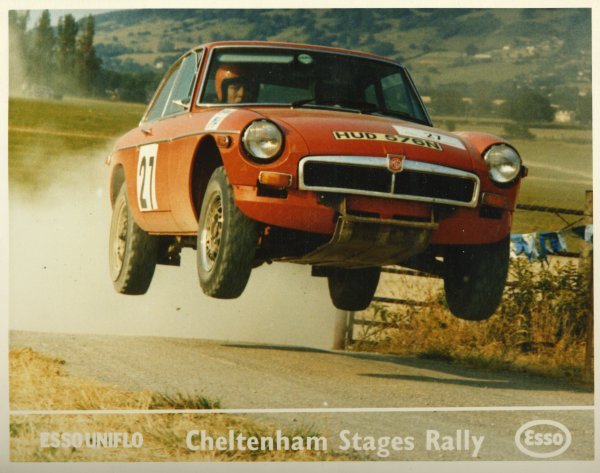 Ian McKean piloting factory MGB GT V8 number 104