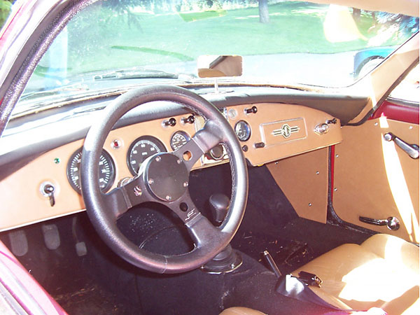 MGA coupe dashboard