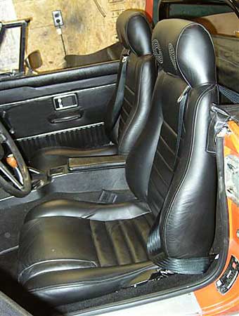 Pontiac Fiero seats in MGB