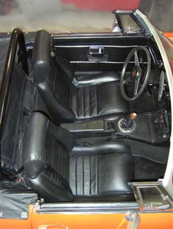 MGB leather upholstery