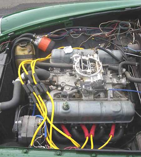 MGBGT-V8 engine LHS