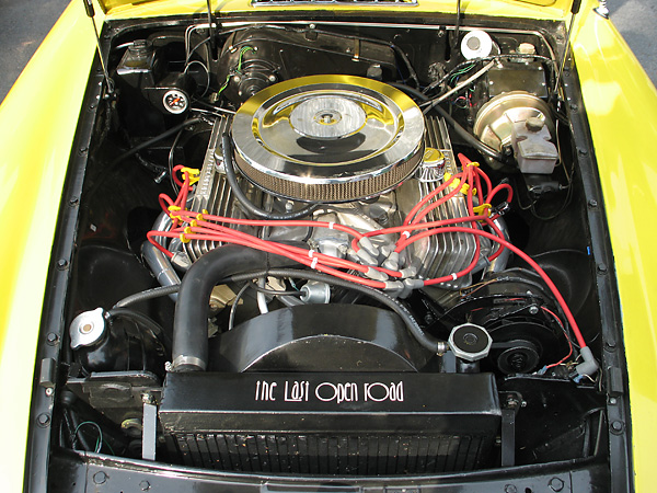 Rover 4.6L aluminum V8 engine.