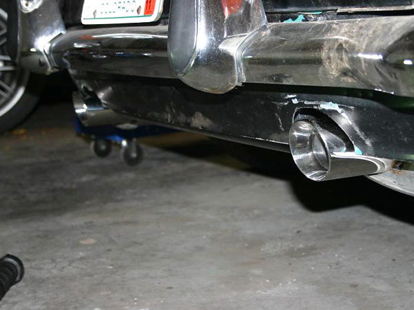 Dual wall exhaust tips.