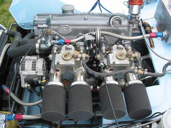 Two Weber 45 DCOE carburetors.