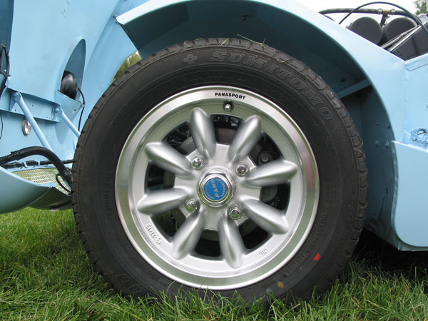 Panasport 8-spoke aluminum wheels