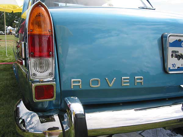 Rover badge and taillamp