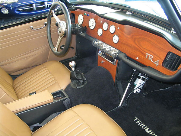 custom 1963 TR4 dashboard