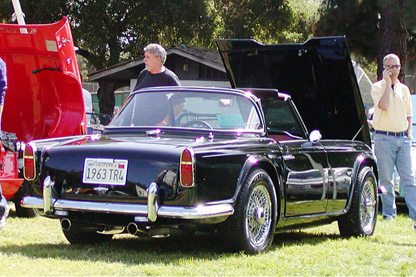 1963 TR4, from the rear