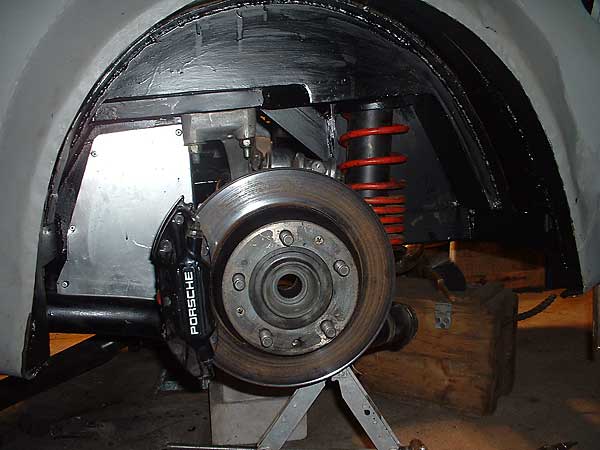 coilover rear suspension with porsche brakes