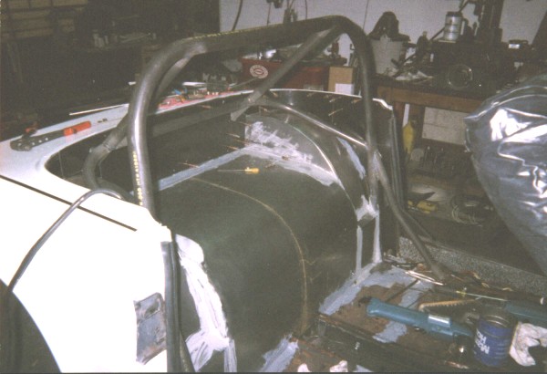 TR6 roll cage main hoop