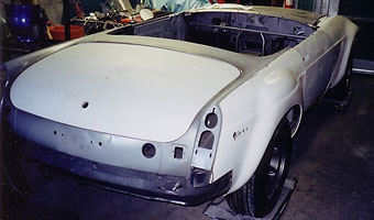 butting panels together against a backing strip