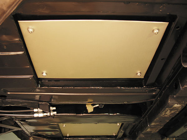 Heat shields under the seats!